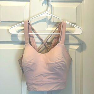 Lululemon Like a Cloud Longline Bra D/DD Cup in Vitapink size 10